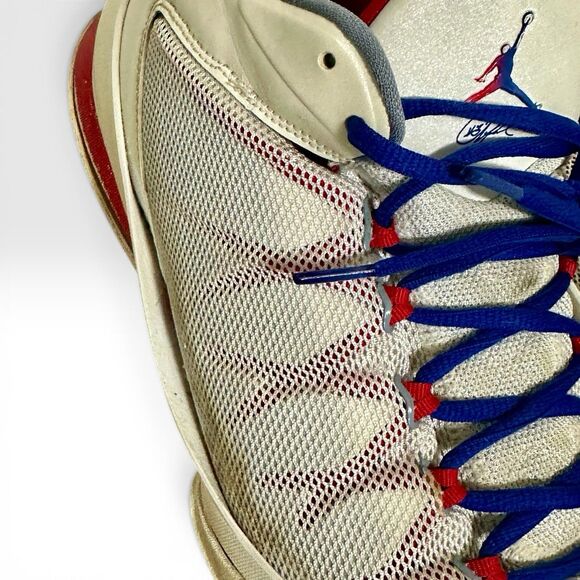 Jordan CP3 VIII AE Mens Size 12 Basketball Shoes White Red Blue 725173-107 main image 5